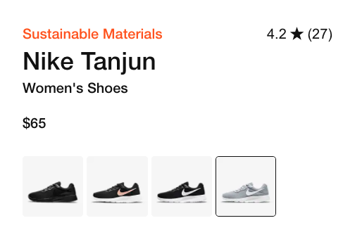 Nike Tanjun Women's $65